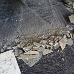 asbest houdende colovinyl tegel en bitumen